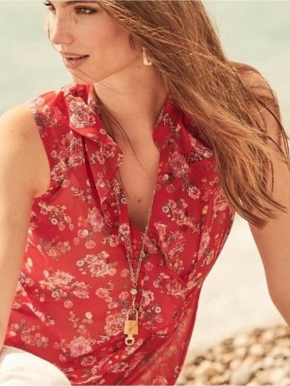 CAbi Crush Ruffle Top Style 5219